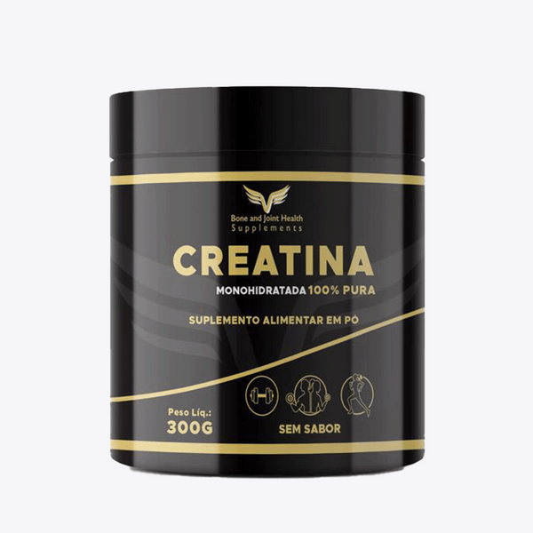 Creatina Mono Hidratada 100% Pura Pote de 300g Sem Sabor