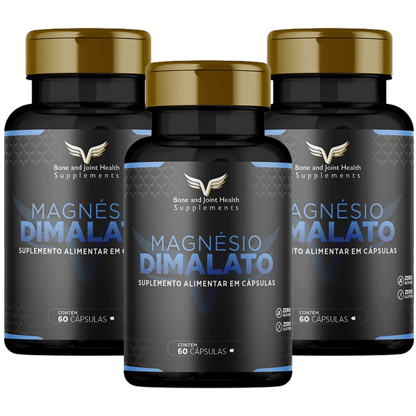 Kit com 03 Magnésio Dimalato