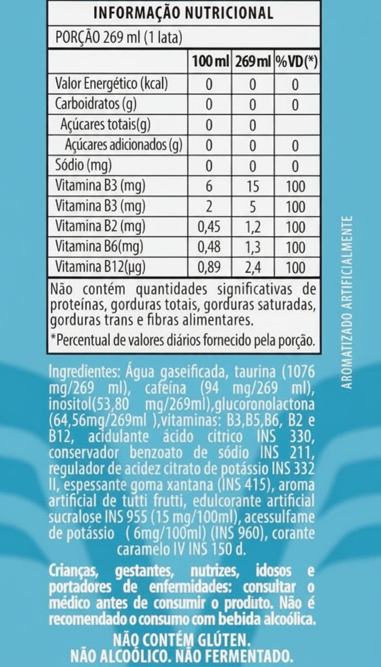 ENERGY DRINK BONE SABOR TRADICIONAL ZERO