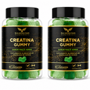 Kit com 02 CREATINA GUMMY BONE SABOR MAÇA VERDE POTE 60 GOMAS