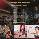 Kit com 02 Creatinas Mono Hidratada 100% Pura Pote de 300g Sem Sabor