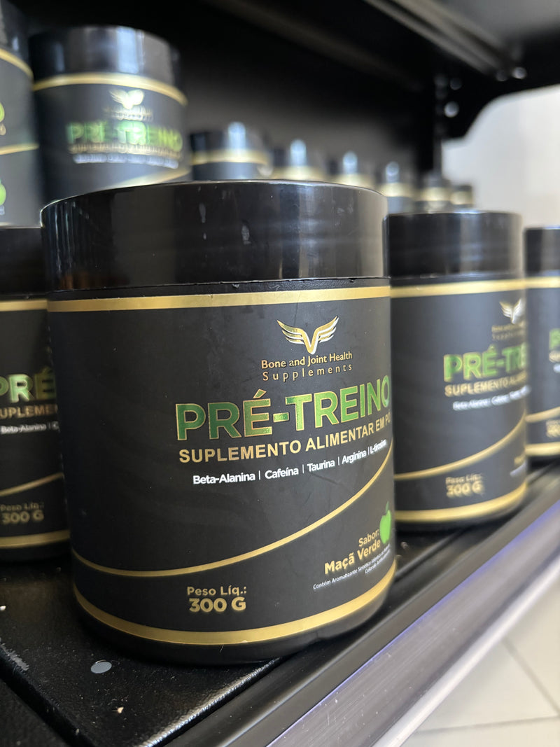 PRÉ TREINO BONE SABOR MAÇA VERDE 300G