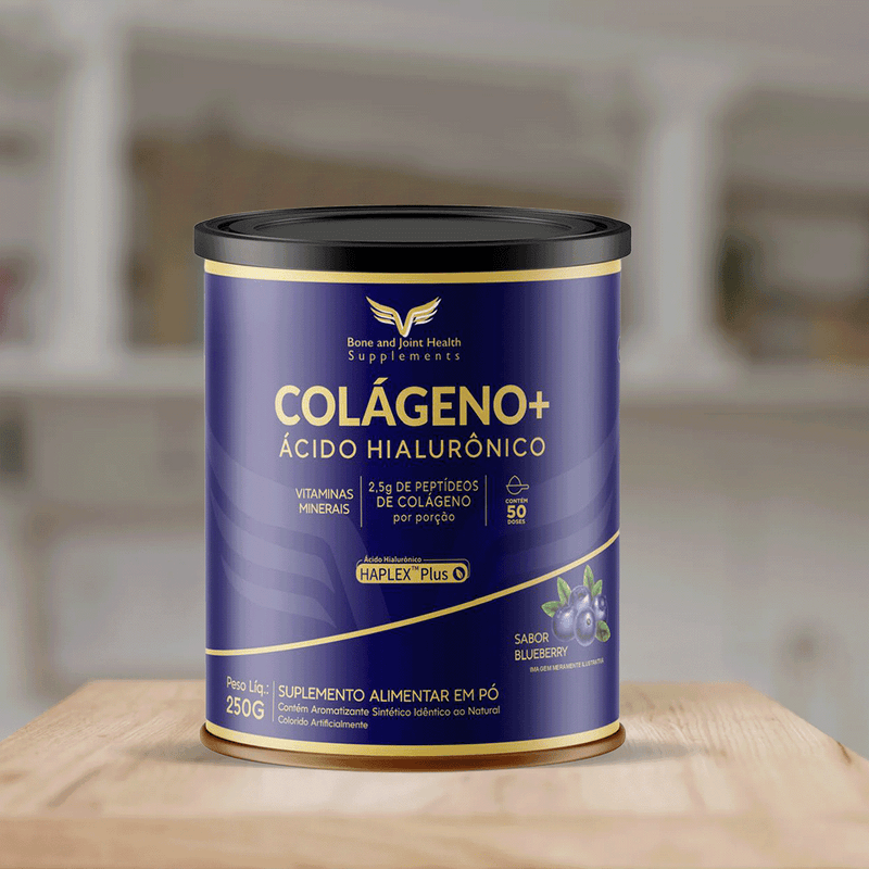 Kit com 02 Colágeno Tipo 1 + Ácido Hialurônico com Vitaminas e Sais Minerais